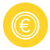 Icon einer Euromünze