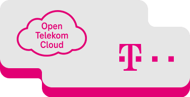 De Open Telekom Cloud en Telekom logo's