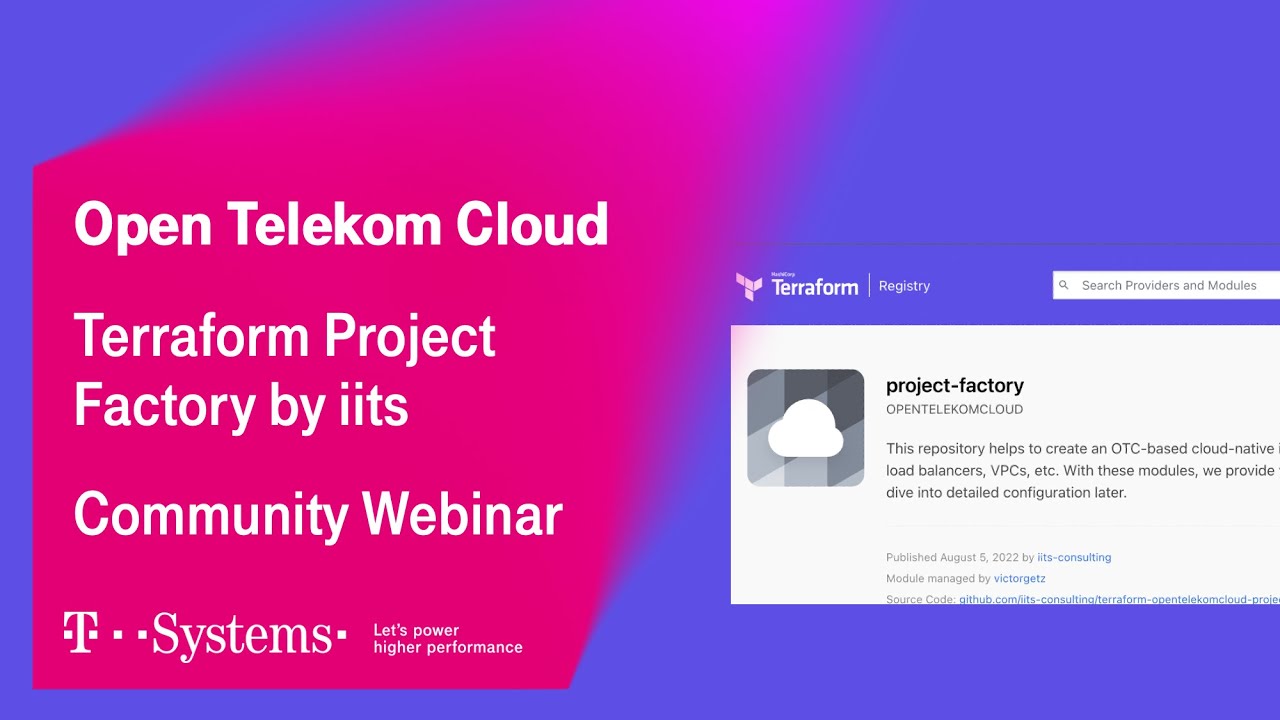 Terraform Project Factory | Open Telekom Cloud | T-Systems