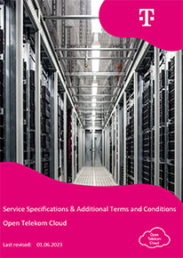 View cover sheet of the Open Telekom Cloud service description