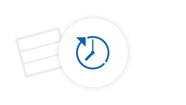 Icon clock with arrow in clockwise direction