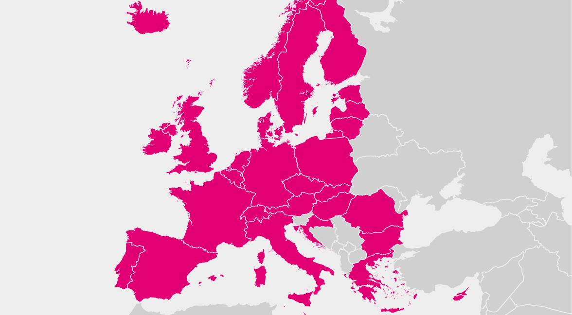 Landkarte der EU