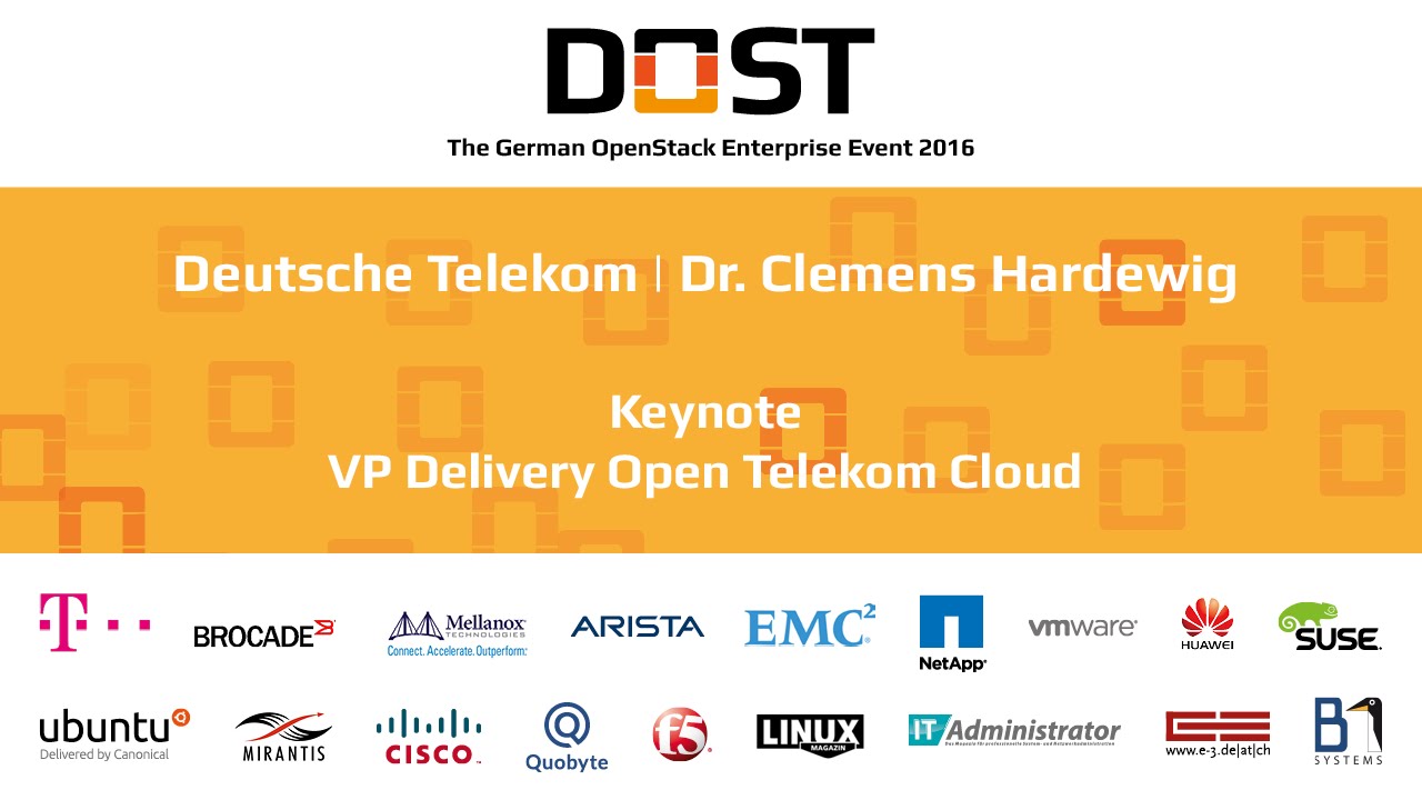 DOST 2016: Hardewig - Telekom | OpenStack Public Cloud - The Disrubtion Reaches Europe