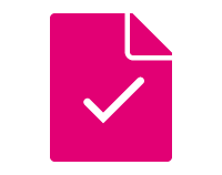 Document icon with checkmark