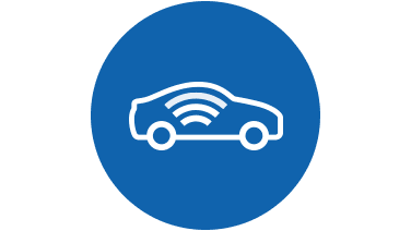 Icon of a connected car