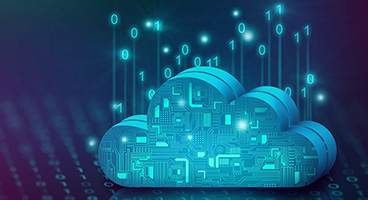 Digital cloud symbolizes IT security thanks to BSI C5 certification