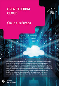 Ansicht Deckblatt Open Telekom Cloud Flyer